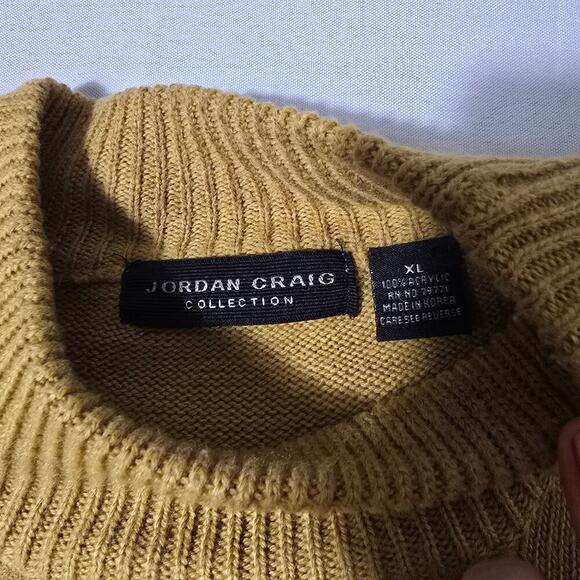 Jordan Craig Collection Golden Brown Sweater Mens Size XL - Picture 4 of 5